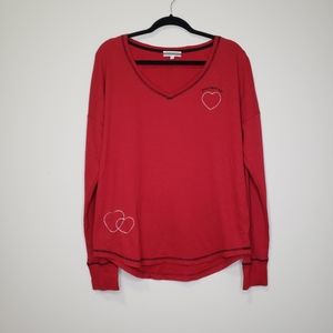 PJ Salvage you have my heart waffle knit tee